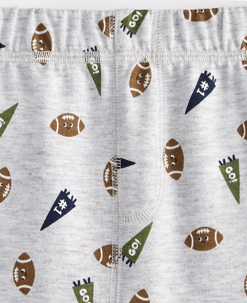 First Impressions Baby Boys Football-Print Jogger Pants, Exclusively at Macy's