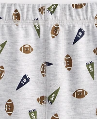 First Impressions Baby Boys Football-Print Jogger Pants, Exclusively at Macy's