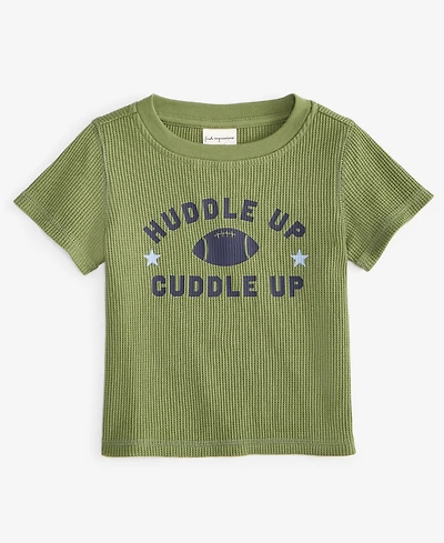 First Impressions Baby Boys Short-Sleeve Huddle Up Graphic Waffle T-Shirt