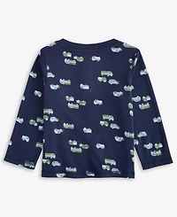 First Impressions Baby Boys Long-Sleeve Geo Trucks Printed Cotton T-Shirt, Exclusively at Macy's