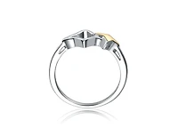 Rachel Glauber Two-Tone with Open Star Statement Ring