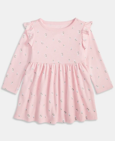 First Impressions Baby Girls Long Sleeve Ditsy Floral Print Dress