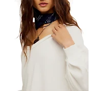 Free People Women's Coast 2 Waffle-Knit Top