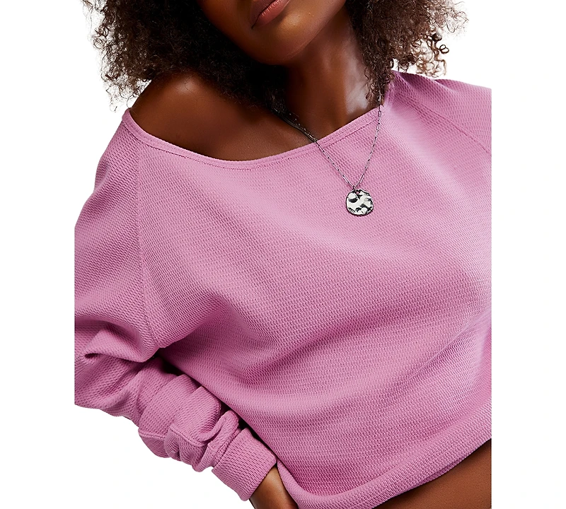 Free People Women's Jess Asymmetric Long Sleeve Top