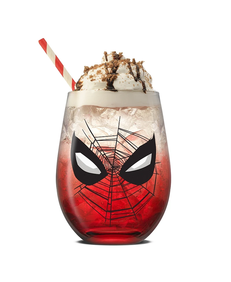 JoyJolt Spidey Sense Stemless Drinking Glasses, Set of 4