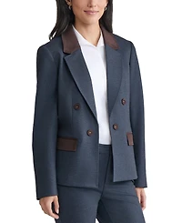 Jones New York Petite Faux Double-Breasted Jacket