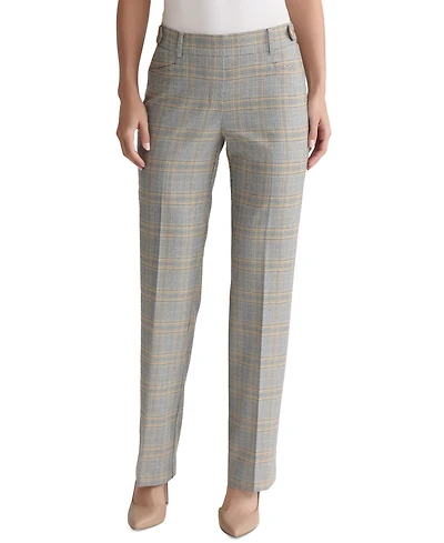 Jones New York Petite Glen Plaid Pull-On Pants