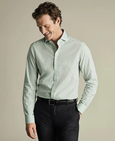 Charles Tyrwhitt Men's Non-Iron Gingham Dress Shirt