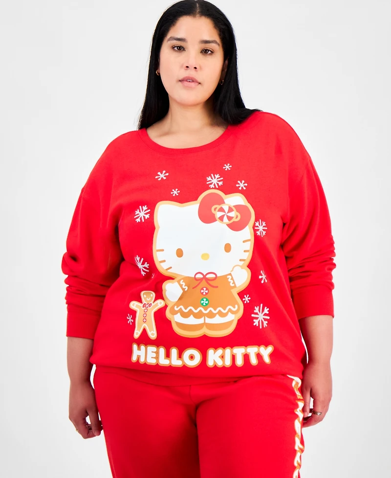 Love Tribe Trendy Plus Hello Kitty Holiday Sweatshirt