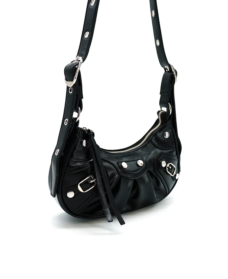 Like Dreams Soleil Studded Moon Crossbody Bag