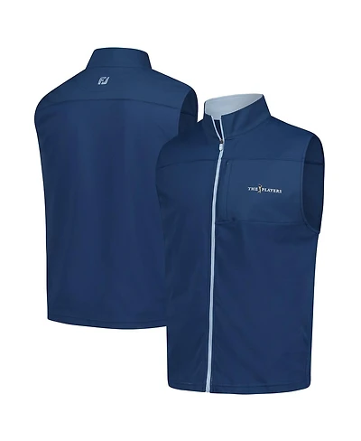 FootJoy Men's Navy The Players Ottoman Knit Full-Zip Vest