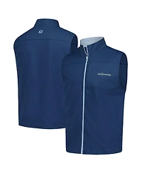 FootJoy Men's Navy The Players Ottoman Knit Full-Zip Vest