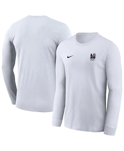 Nike Men's White La 2028 Summer Legend Performance Long Sleeve T-Shirt