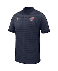 Nike Men's Navy Team Usa Victory Stripe Polo Shirt