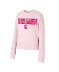 Concepts Sport Women's Pink Vegas Golden Knights Tonal Pullover Sweatshirt