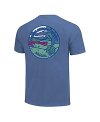 Image One Men's and Women's Royal Smu Mustangs Scenic Comfort Colors T-Shirt