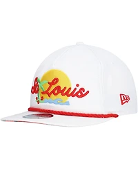 New Era Men's White St. Louis Cardinals Paradise Golfer Adjustable Hat