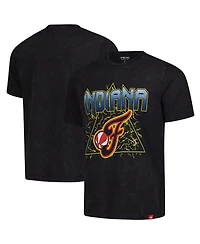 Sportiqe Men's and Women's Black Indiana Fever Rock Roll Collection Angus Mineral Wash T-Shirt