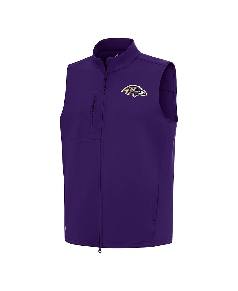 Antigua Men's Purple Baltimore Ravens Demand Full-Zip Vest