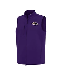 Antigua Men's Purple Baltimore Ravens Demand Full-Zip Vest