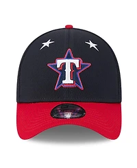 New Era Men's Navy/Red Texas Rangers 2025 Mlb All-Star Game Workout 39THIRTY Flex Hat