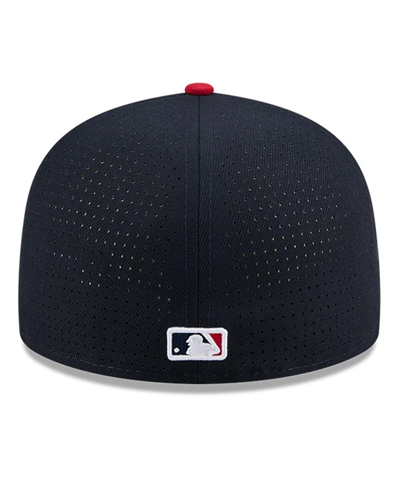 New Era Men's Navy/Red Boston Red Sox 2025 Mlb All-Star Game Workout Side Patch 59FIFTY Fitted Hat