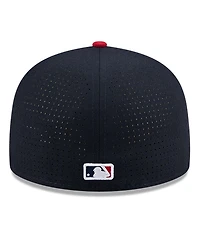 New Era Men's Navy/Red Boston Red Sox 2025 Mlb All-Star Game Workout Side Patch 59FIFTY Fitted Hat