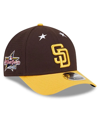 New Era Men's Brown/Gold San Diego Padres 2025 Mlb All-Star Game 9FORTY M-Crown Adjustable Hat
