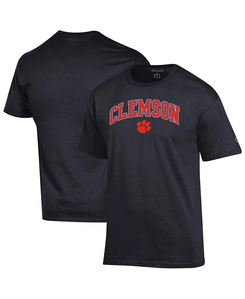 Champion Men's Black Clemson Tigers Arched Logo T-Shirt