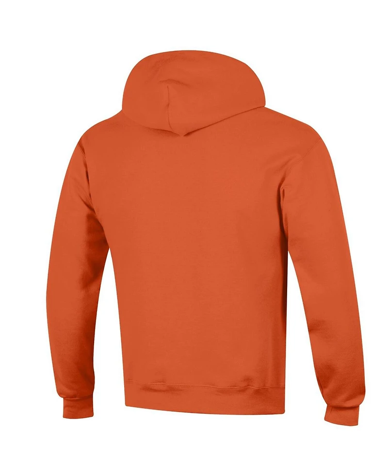Champion Men's Orange Illinois Fighting Illini Arched Logo Fleece Pullover Hoodie