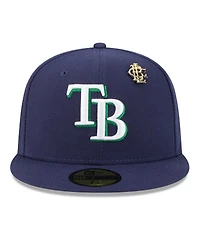 New Era Men's Navy Tampa Bay Rays 2025 Big League Chew 59FIFTY Fitted Hat