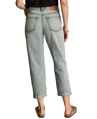 Lucky Brand Women's Cotton Mid-Rise Tapered Boy Jeans