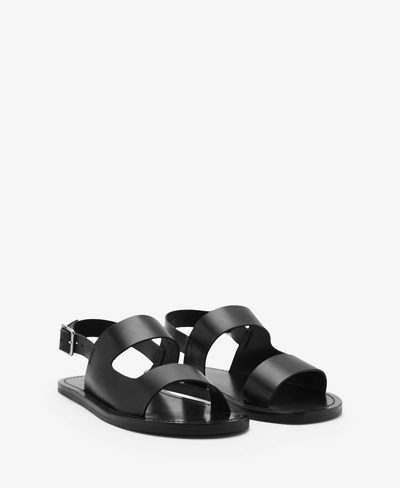 Mango Men's Straps Leather Sandals