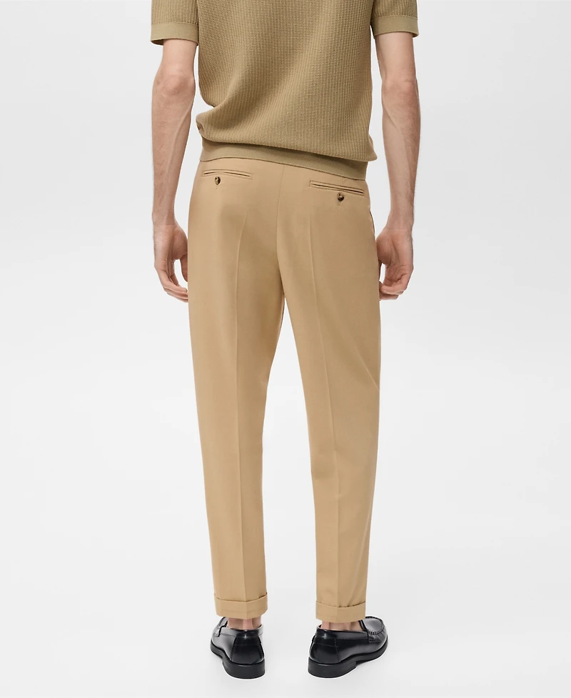 Mango Men's Boston Regular-Fit Suit Pants