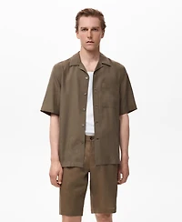 Mango Men's Regular-Fit Lyocell Shirt
