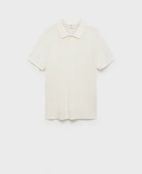 Mango Men's Linen-Blend Slim Fit Polo Shirt