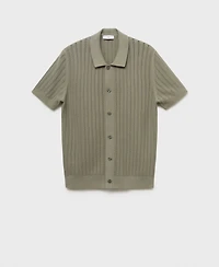 Mango Men's Cotton Structure Shirt