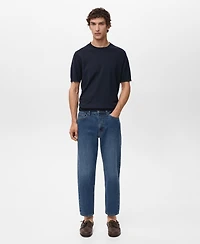 Mango Men's Regular Fit Cotton Jeans