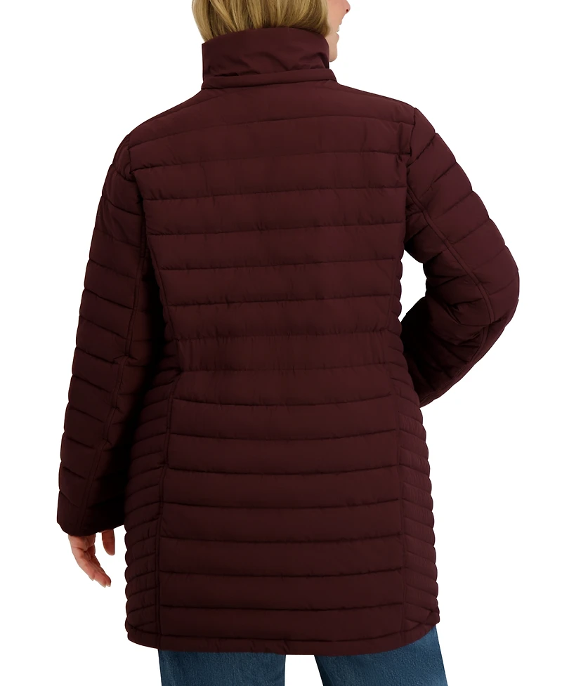 Nautica Plus Hooded Water-Resistant Puffer Coat