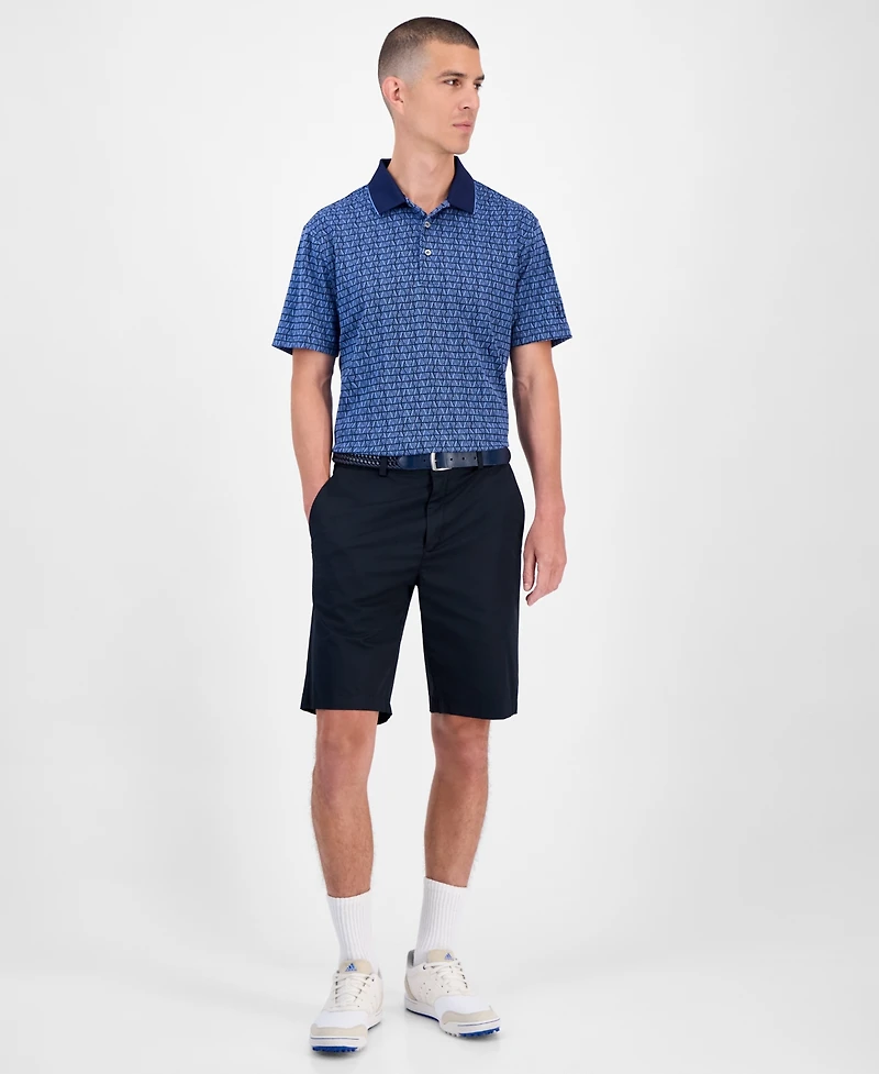 Pga Tour Men's Argyle Jacquard Polo Shirt