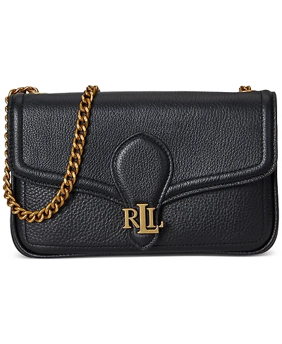 Lauren Ralph Bradley Small Pebbled Leather Crossbody Wallet