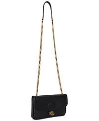 Lauren Ralph Pebbled Leather Bradley Crossbody Wallet