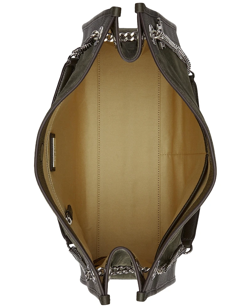 Lauren Ralph Lauren Bradley Large Suede Shopper Tote Bag