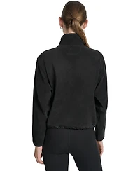 Dkny Women's Zippered Fleece Jacket