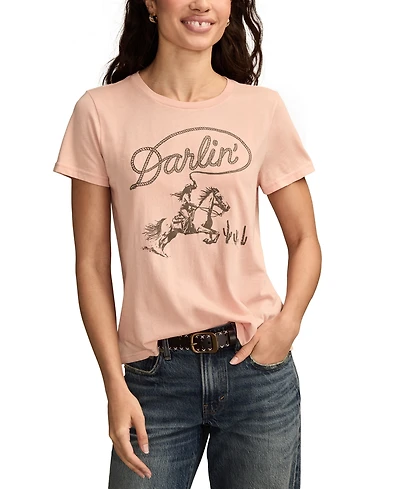 Lucky Brand Women's Darlin Cowgirl Classic Cotton T-Shirt