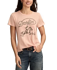 Lucky Brand Women's Darlin Cowgirl Classic Cotton T-Shirt