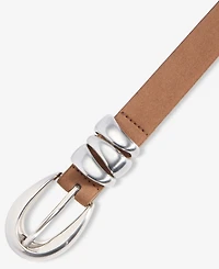 On 34th Faux-Suede Sculpture Buckle Belt, Macy's Exclusive