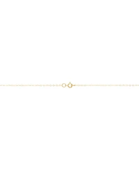Polished Oval Cross Beaded Medallion 15" Pendant Necklace in 14k Gold