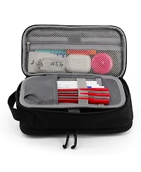 J World Doodle Pencil Case with Organizational Pockets and Handle Strap