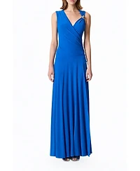 Nocturne Women's Asymmetric Draped Cut-Out Dress